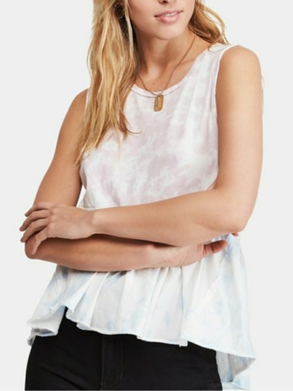 Free People We The Free Anytime Tie-Dye Cotton Tank Top